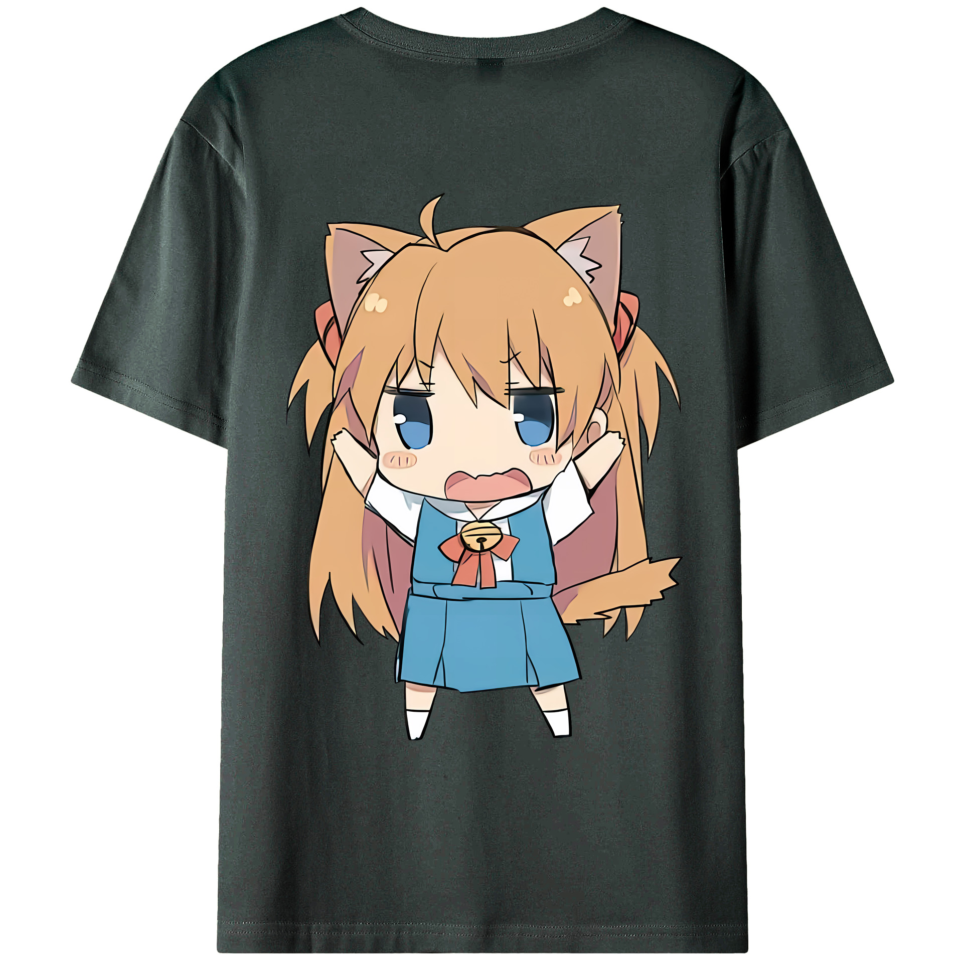 （画像用） EVA 新世紀エヴァンゲリオン 綿100％ メンズ半袖Tシャツ（バックプリント） 通気性